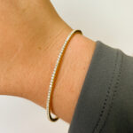Yellow Gold Diamond Bangle