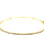 Yellow Gold Diamond Bangle
