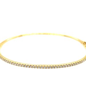 Yellow Gold Diamond Bangle