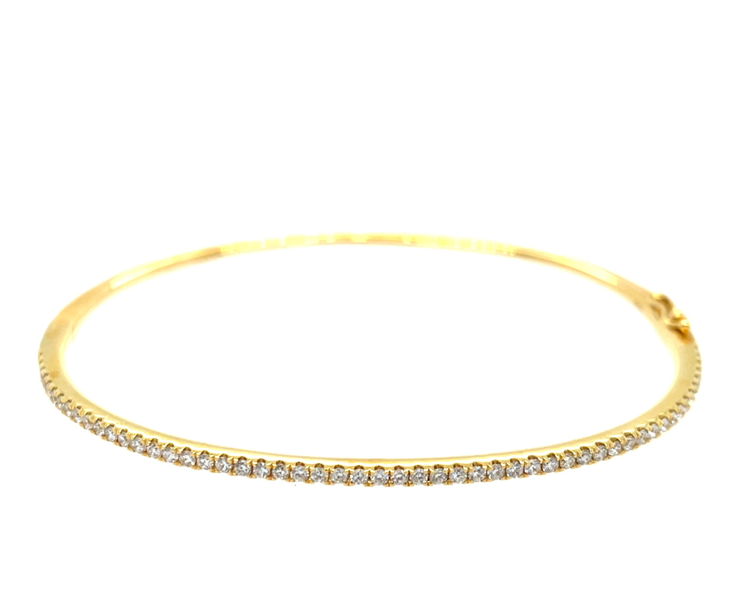 Yellow Gold Diamond Bangle