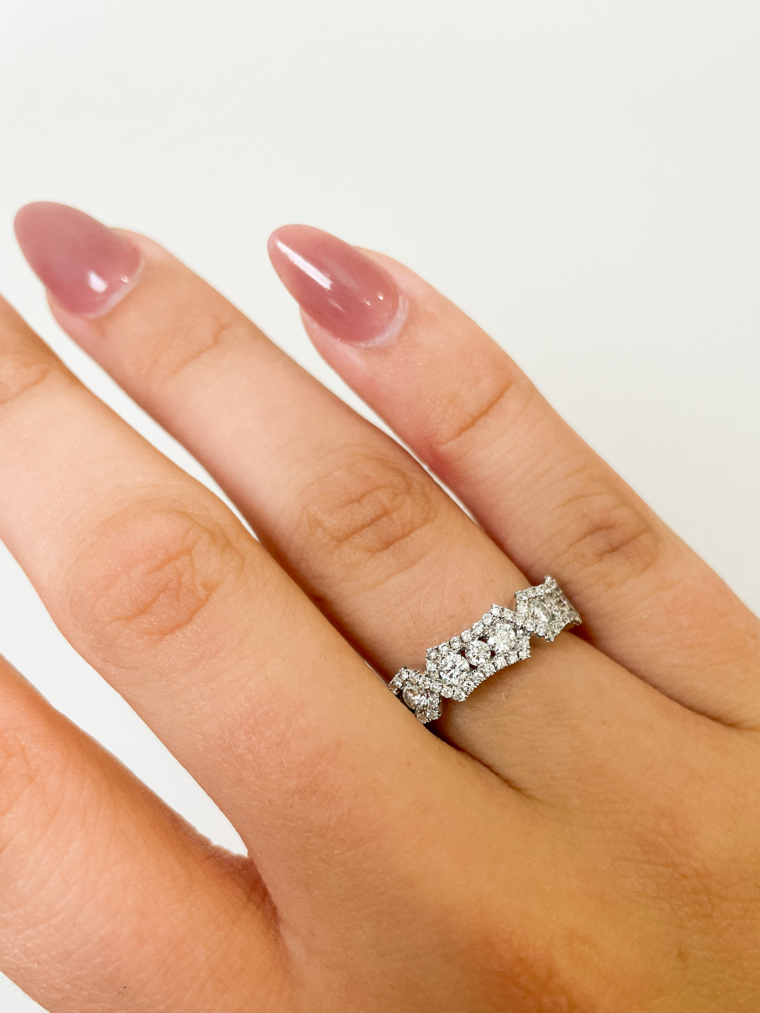 White Gold Diamond Fashion Band