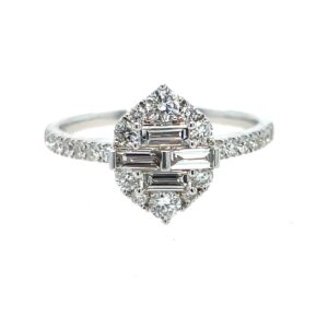 White Gold Diamond Fashion Ring