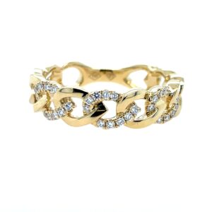 Yellow Gold Diamond Fashion Band