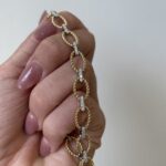 White & Yellow Gold Bracelet with Diamonds