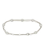 White Gold Diamond Station Bracelet