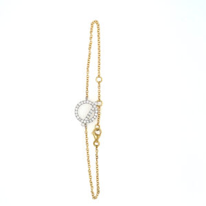 White & Yellow Gold Bracelet with Diamonds