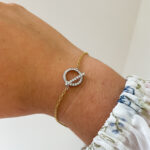 White & Yellow Gold Bracelet with Diamonds