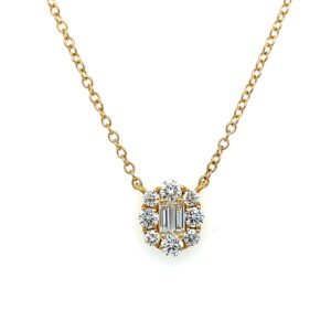 Yellow Gold Diamond Necklace