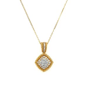 Yellow Gold Diamond Necklace