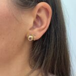 Yellow Gold Amethyst Earrings