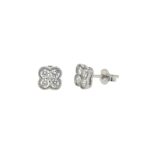 White Gold Diamond Stud Earrings