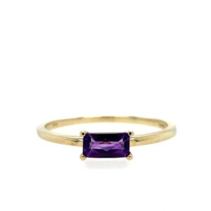 Yellow Gold Amethyst Ring