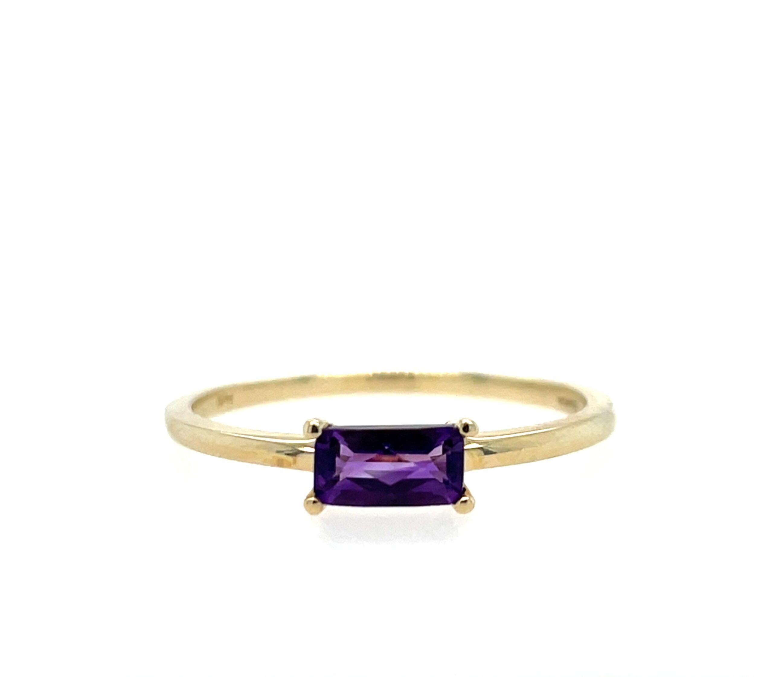 Yellow Gold Amethyst Ring