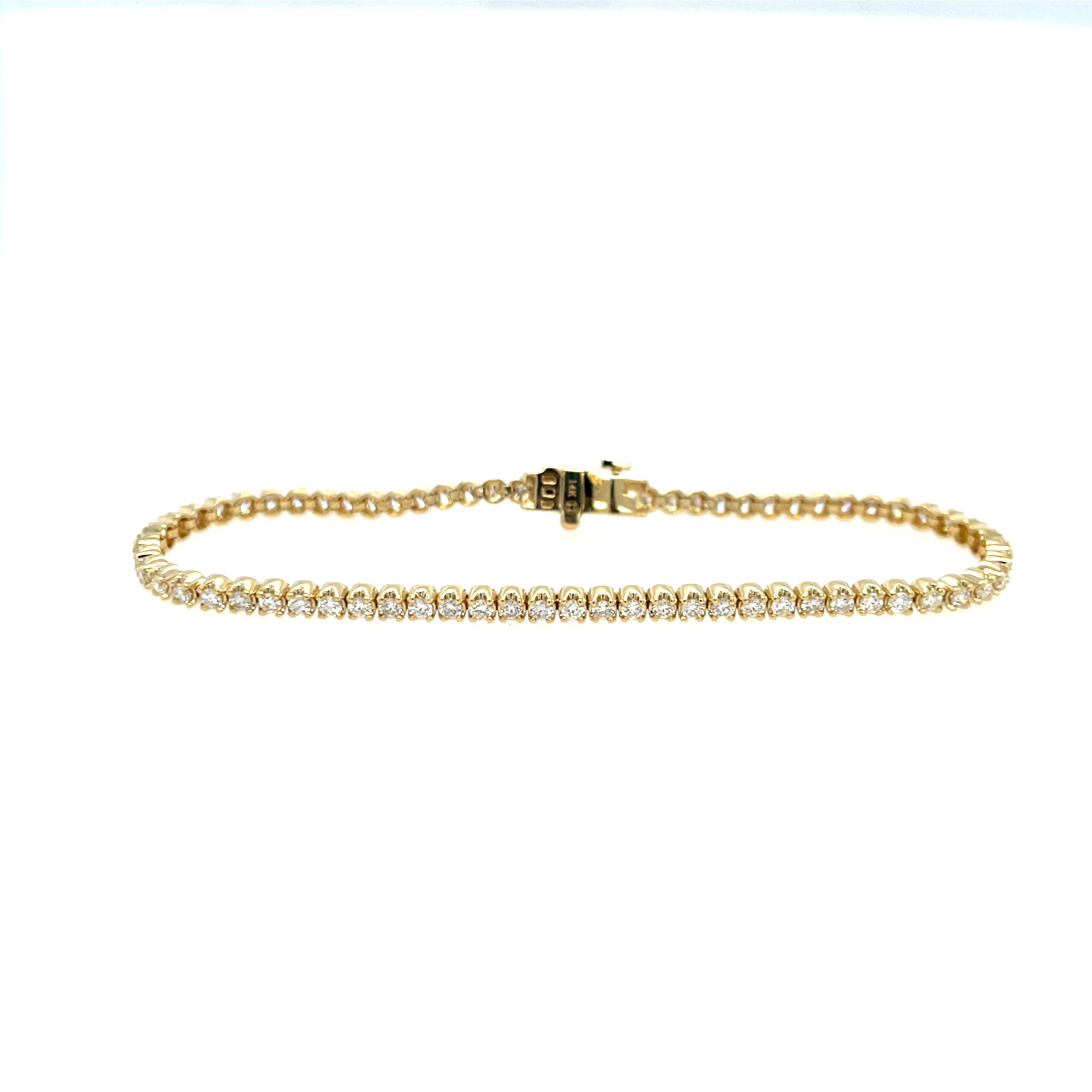 Yellow Gold Diamond Tennis Bracelet