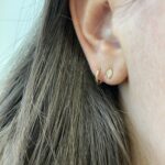 Yellow Gold Diamond Earrings