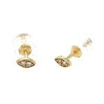 Yellow Gold Diamond Earrings