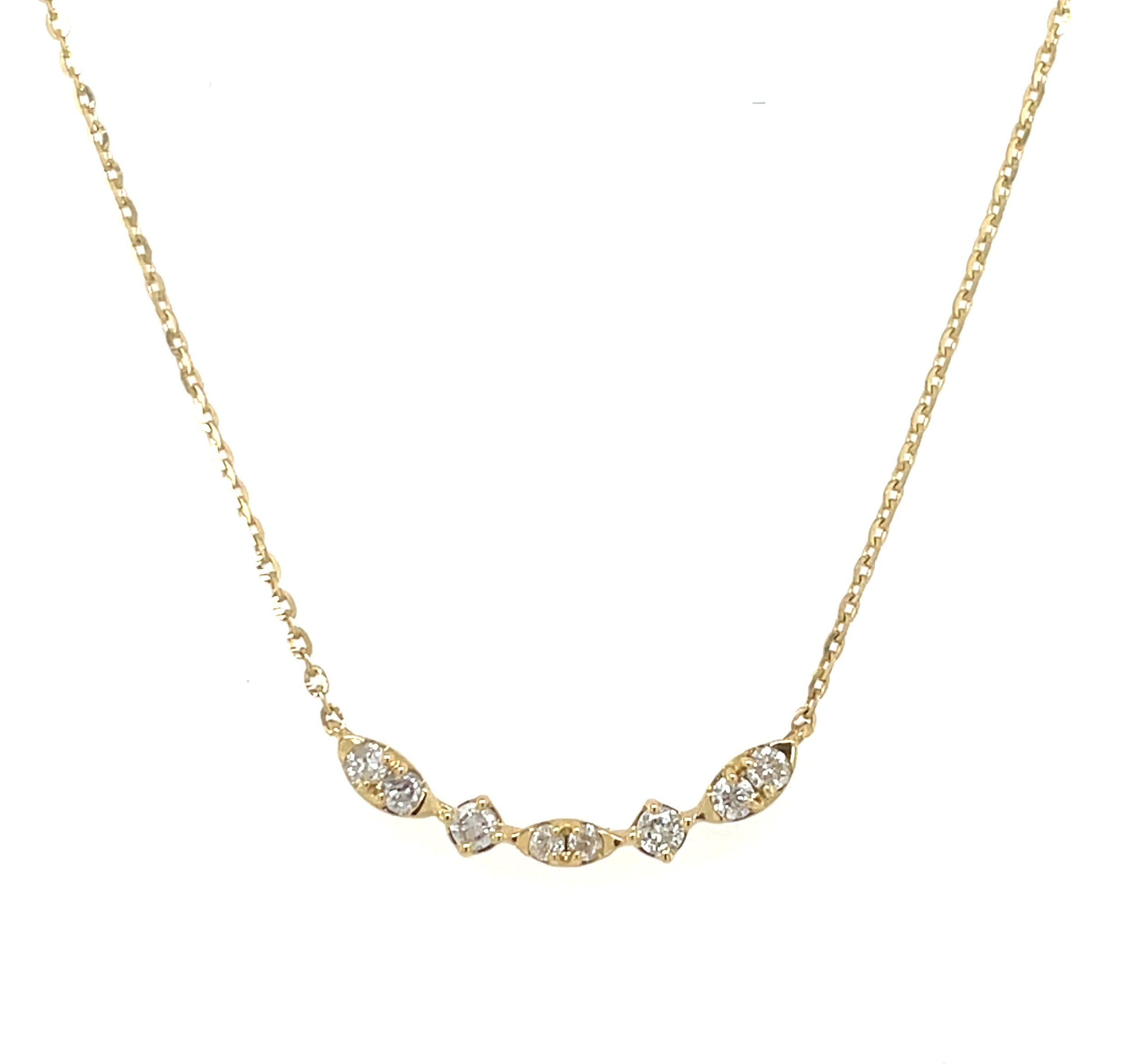 Yellow Gold Diamond Necklace