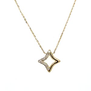 Yellow Gold Diamond Necklace