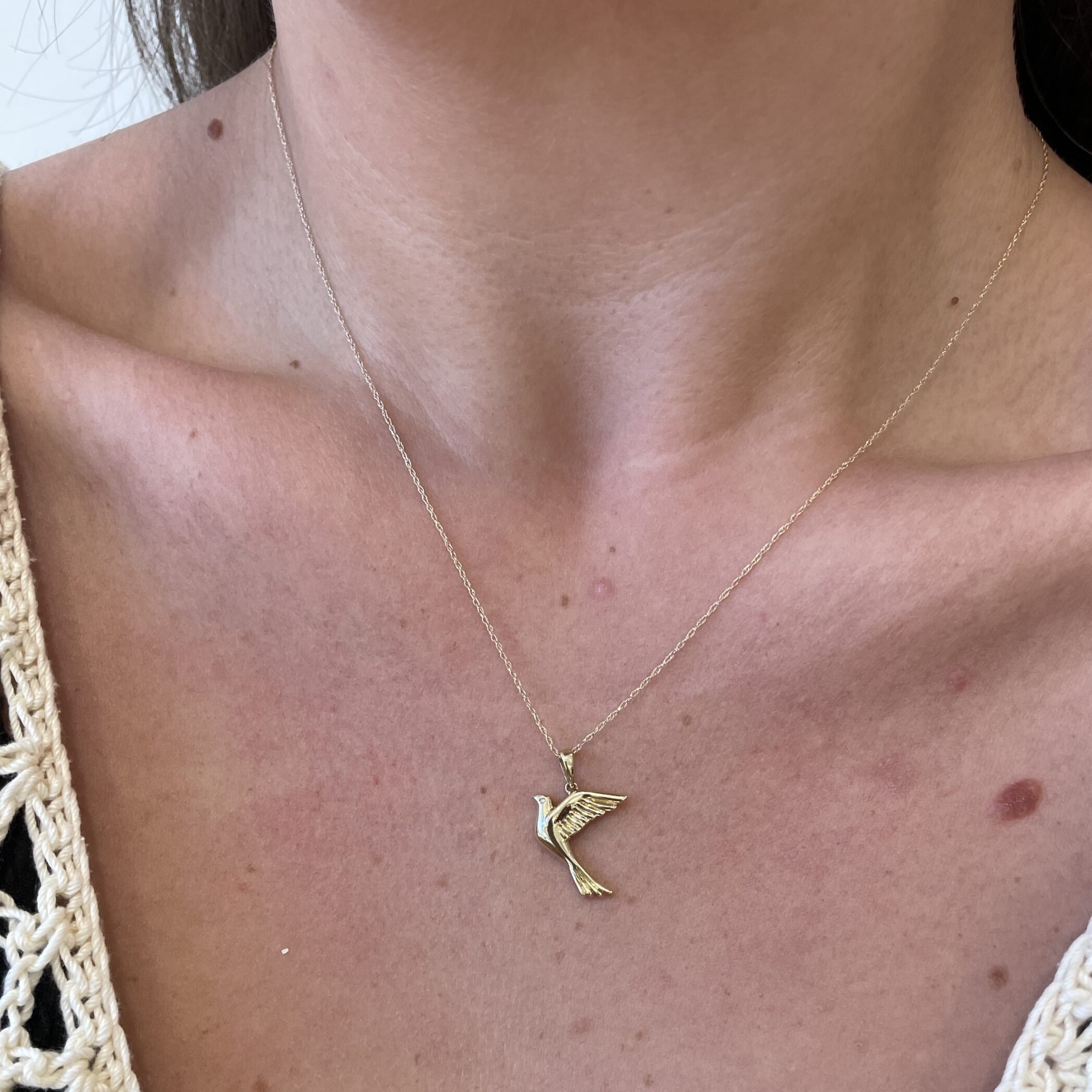 Yellow Gold Necklace with Diamond