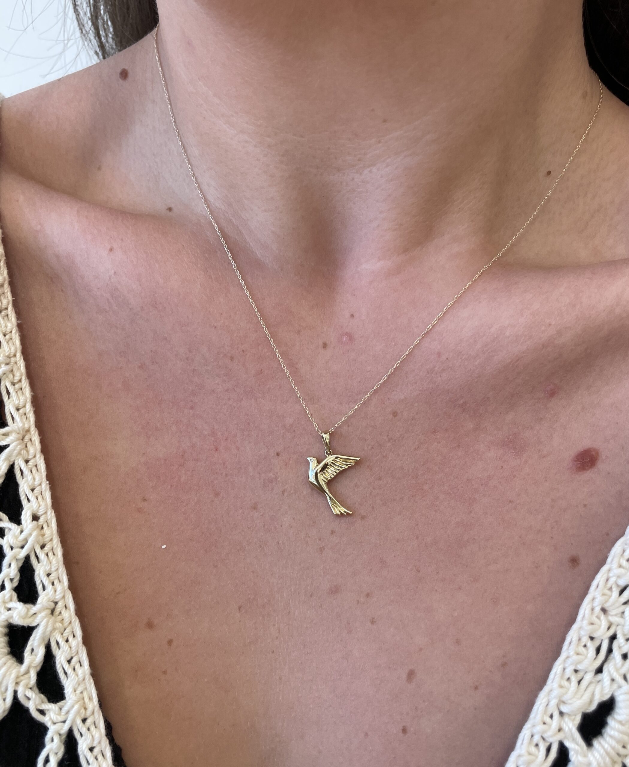 Yellow Gold Necklace with Diamond