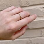 Yellow Gold Flat Top Diamond Fashion Band