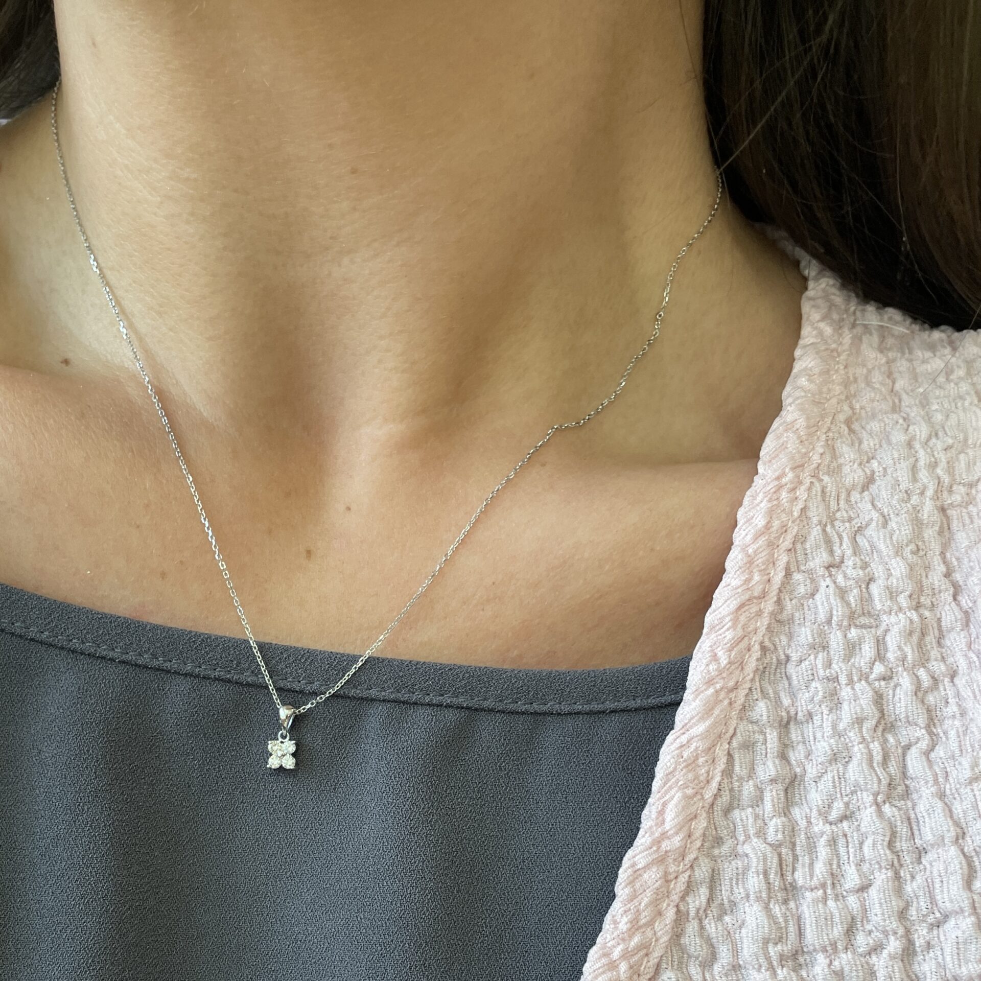 White Gold Diamond Necklace