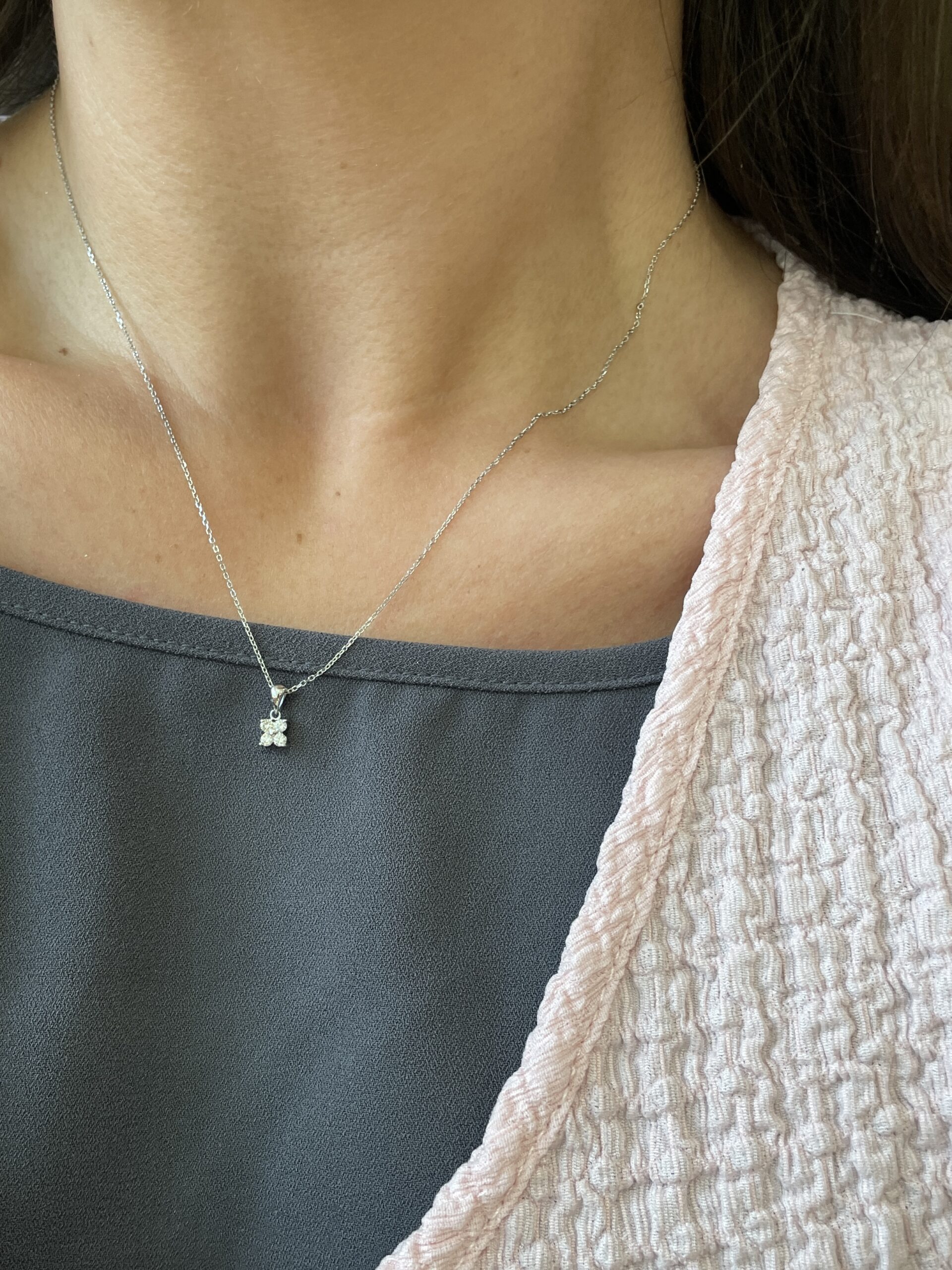 White Gold Diamond Necklace