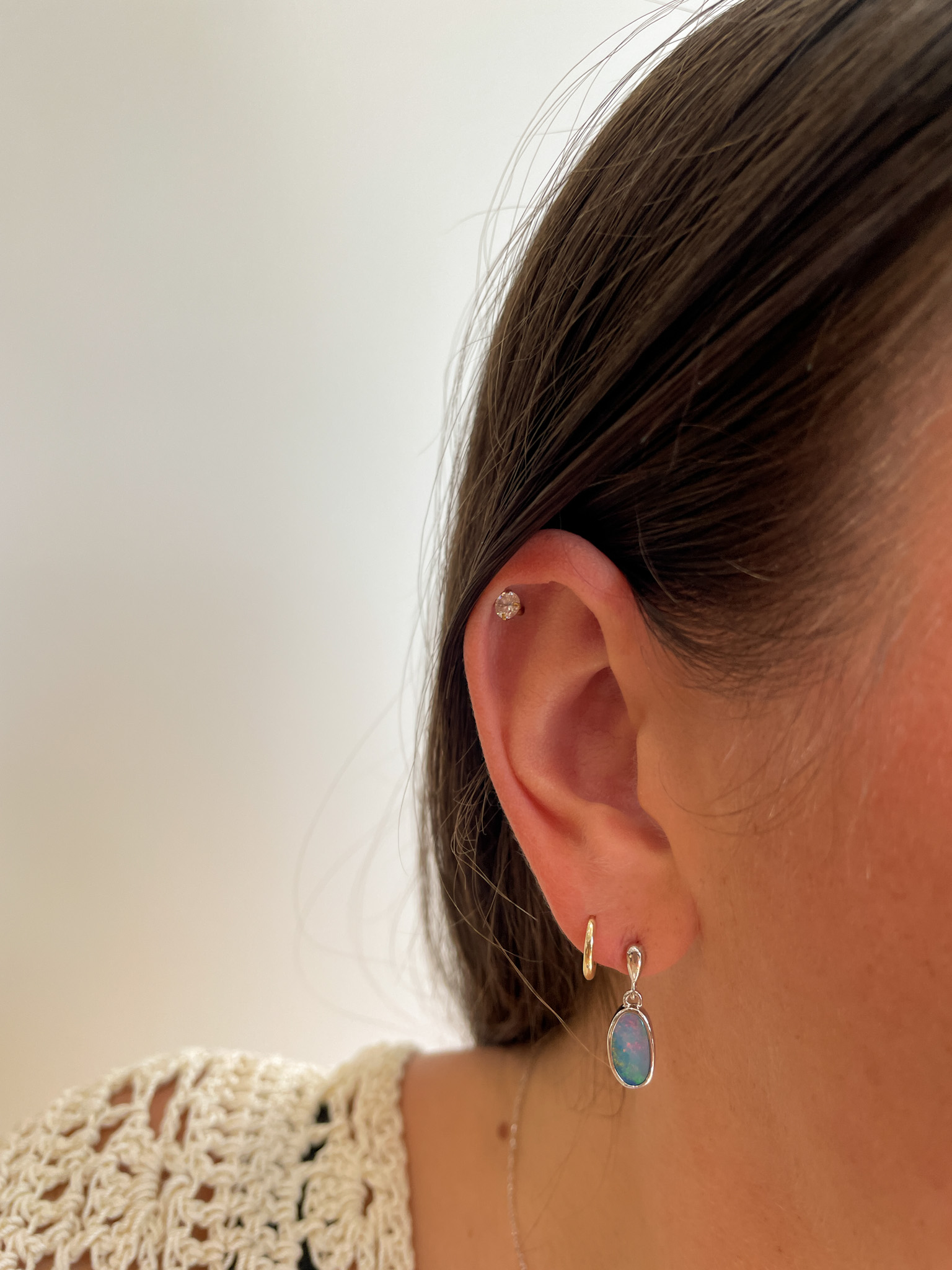 Sterling Silver Boulder Opal Earrings