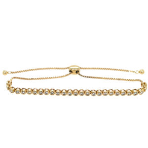 Yellow Gold Diamond Bolo Bracelet