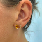 Yellow Gold Citrine Earrings