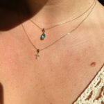 Yellow Gold Diamond Cross Necklace