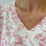 Yellow Gold Bezel-Set Aquamarine Necklace