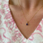 Yellow Gold Amethyst Necklace