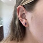Yellow Gold Amethyst Stud Earrings