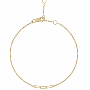 Yellow Gold Eiffel Detail Bracelet