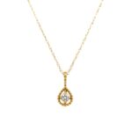Yellow Gold Diamond Pendant Necklace