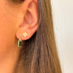 Yellow Gold Diamond Earrings