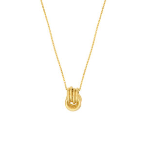 Yellow Gold Love Knot Necklace