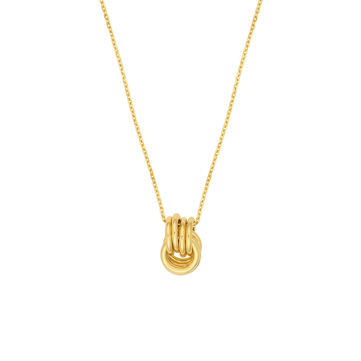 Yellow Gold Love Knot Necklace