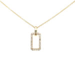 Yellow Gold Diamond Pendant Necklace