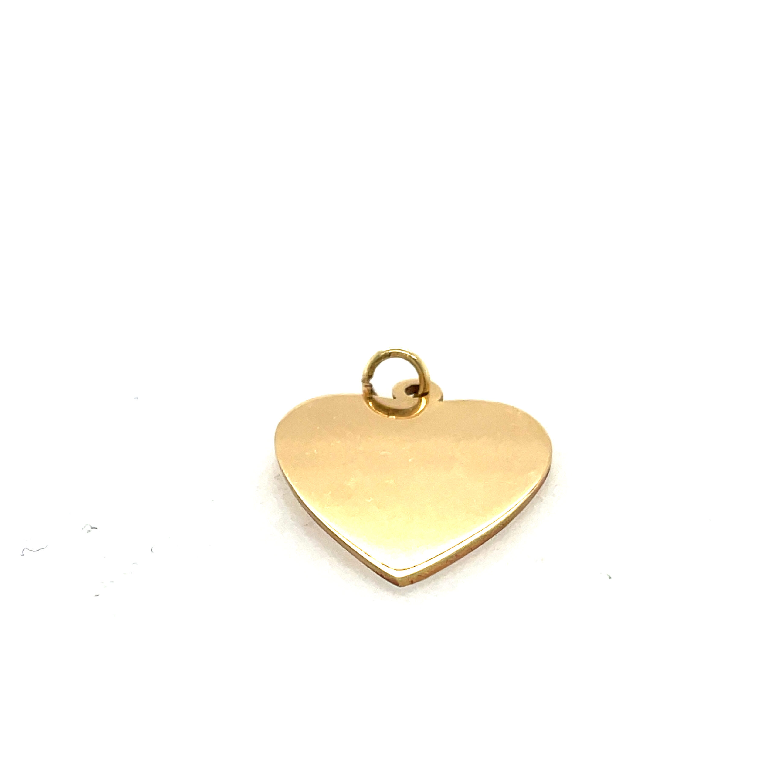 Yellow Gold Polished Heart Charm