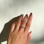 Estate: White Gold Three-Stone Diamond Ring