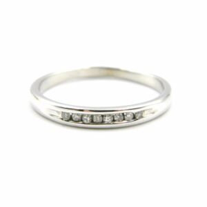 Estate: White Gold Diamond Band