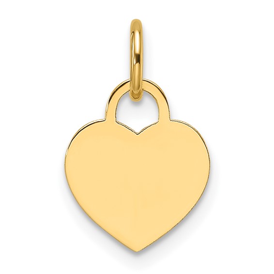 Yellow Gold Polished Heart Charm