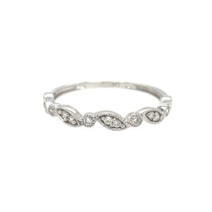 White Gold Diamond Stackable Band