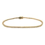 Yellow Gold Diamond Tennis Bracelet