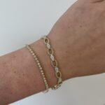 Yellow Gold 2 Carat Diamond Tennis Bracelet