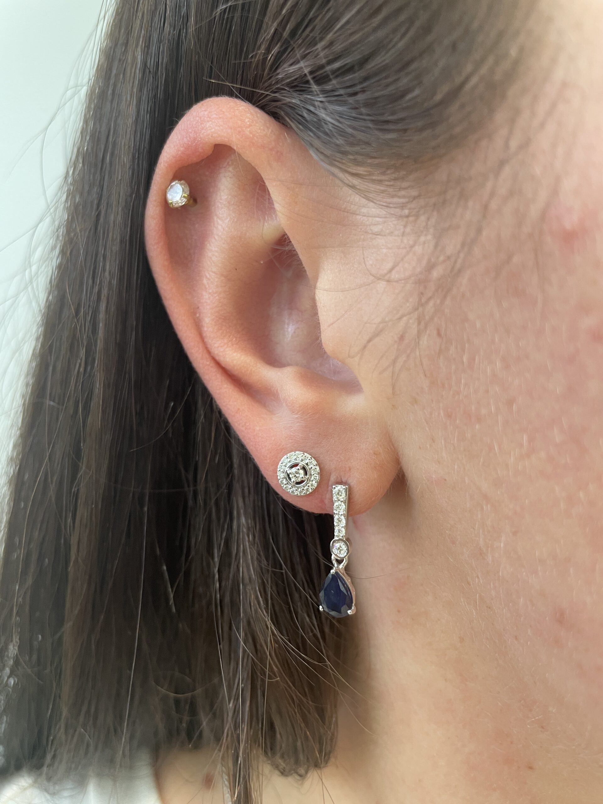 White Gold Diamond Earrings