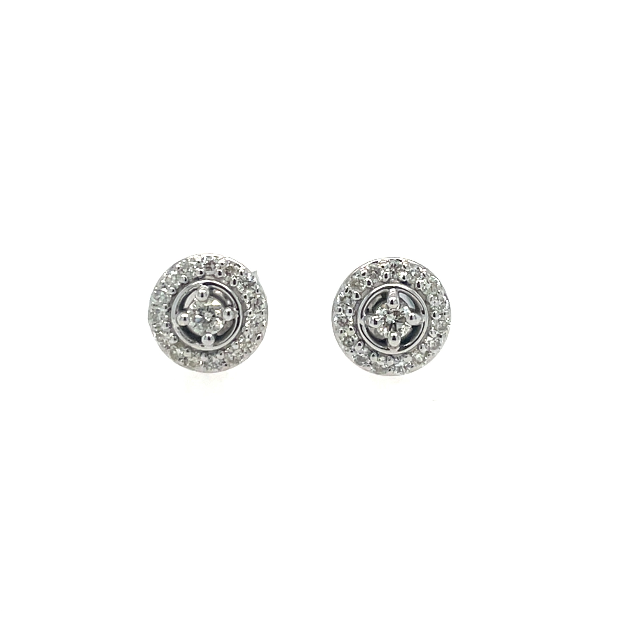 White Gold Diamond Earrings
