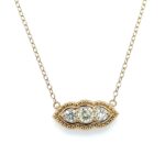 Yellow Gold Diamond Necklace